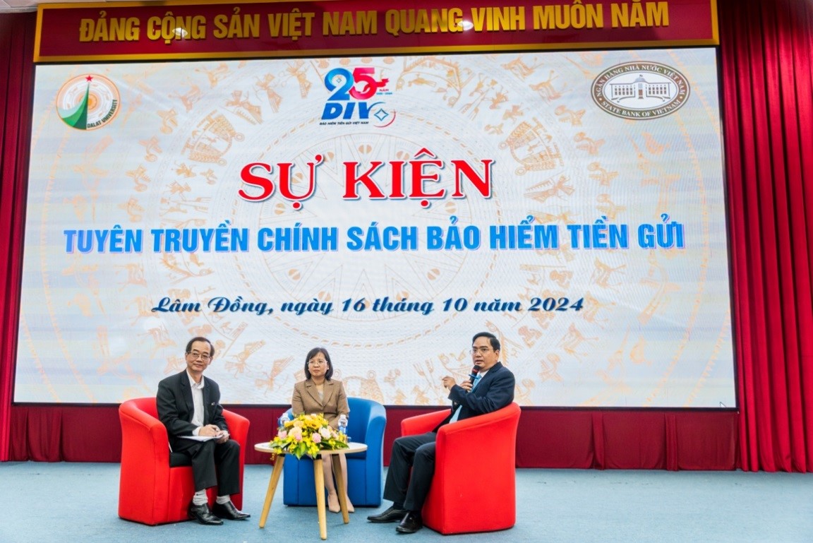 Chi nhánh Bảo hiểm tiền gửi Việt Nam khu vực Nam Trung Bộ và Tây Nguyên tổ chức tuyên truyền chính sách bảo hiểm tiền gửi tại Trường Đại học Đà Lạt 