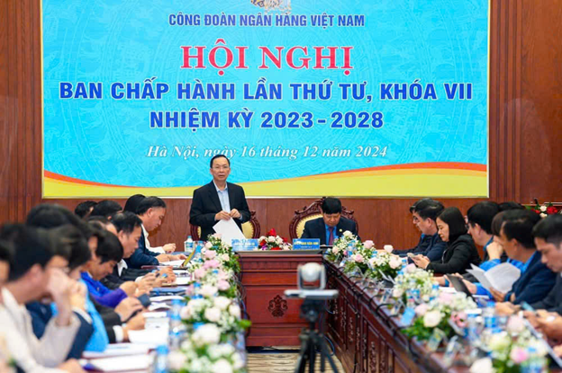 Công đoàn Ngân hàng Việt Nam tổ chức Hội nghị Ban Chấp hành lần thứ tư, nhiệm kỳ 2023 – 2028