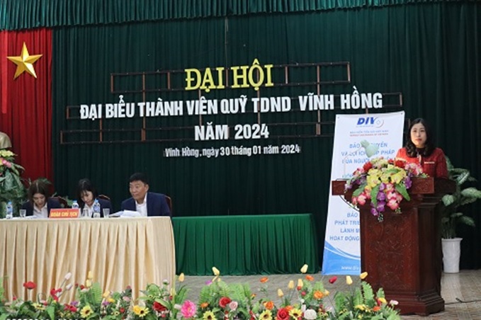 Chi nhánh BHTGVN khu vực Đông Bắc Bộ tuyên truyền chính sách BHTG   tại Đại hội thành viên thường niên QTDND Đại Đồng và QTDND Vĩnh Hồng, tỉnh Hải Dương