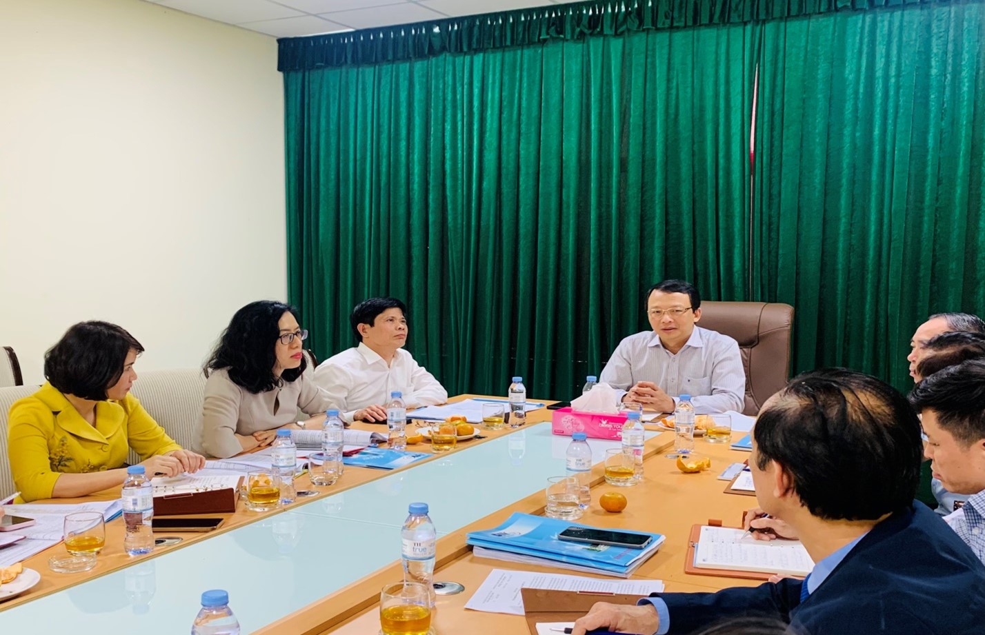 Đoàn công tác Bảo hiểm tiền gửi Việt Nam làm việc với Chi nhánh BHTGVN khu vực Bắc Trung Bộ về công tác kiểm tra QTDND theo yêu cầu của NHNN năm 2024