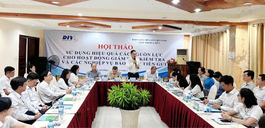 Cụm thi đua số 2 Bảo hiểm tiền gửi Việt Nam tổ chức Hội thảo “Sử dụng hiệu quả các nguồn lực cho hoạt động giám sát, kiểm tra và các nghiệp vụ bảo hiểm tiền gửi"