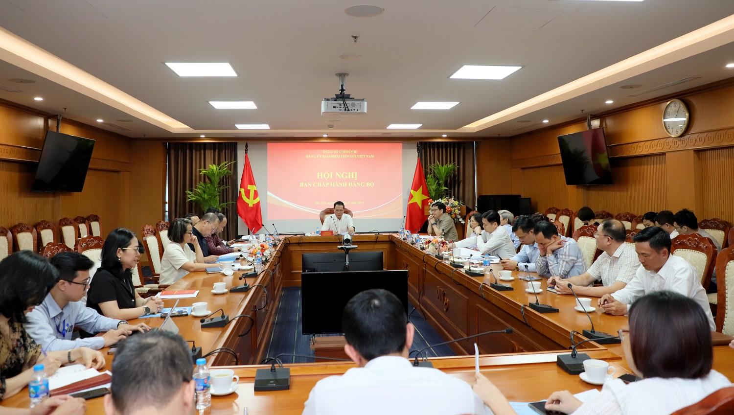 Hội nghị thực hiện quy trình giới thiệu nhân sự tham gia Ban Chấp hành Đảng bộ, Ban Thường vụ, Bí thư, Phó Bí thư Đảng ủy và Ủy ban Kiểm tra Đảng ủy BHTGVN nhiệm kỳ 2025 – 2030