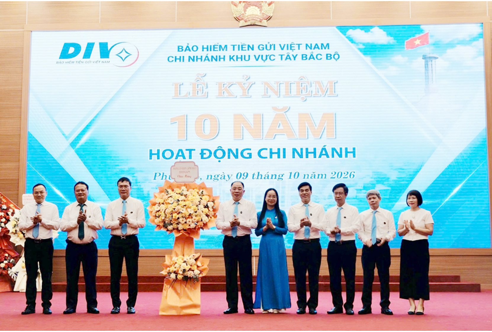 Chi nhánh Bảo hiểm tiền gửi Việt Nam khu vực Tây Bắc Bộ kỷ niệm 10 năm hoạt động