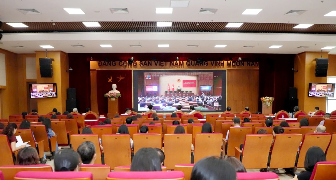 Đảng bộ Bảo hiểm tiền gửi Việt Nam tham dự Hội nghị toàn quốc nghiên cứu, học tập, quán triệt và triển khai thực hiện Nghị quyết Trung ương 4 khóa XIV