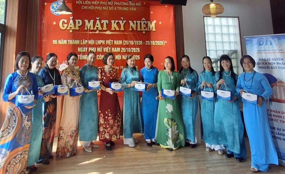 Chính sách bảo hiểm tiền gửi đến với hội viên phụ nữ phường Đại Mỗ, thành phố Hà Nội