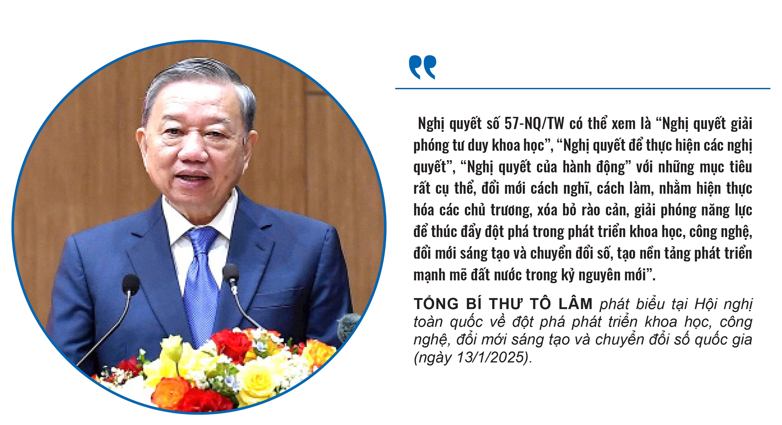 Nghị quyết số 57-NQ/TW ngày 22/12/2024 của Bộ chính trị về đột phá phát triển khoa học, công nghệ, đổi mới sáng tạo và chuyển đổi số quốc gia