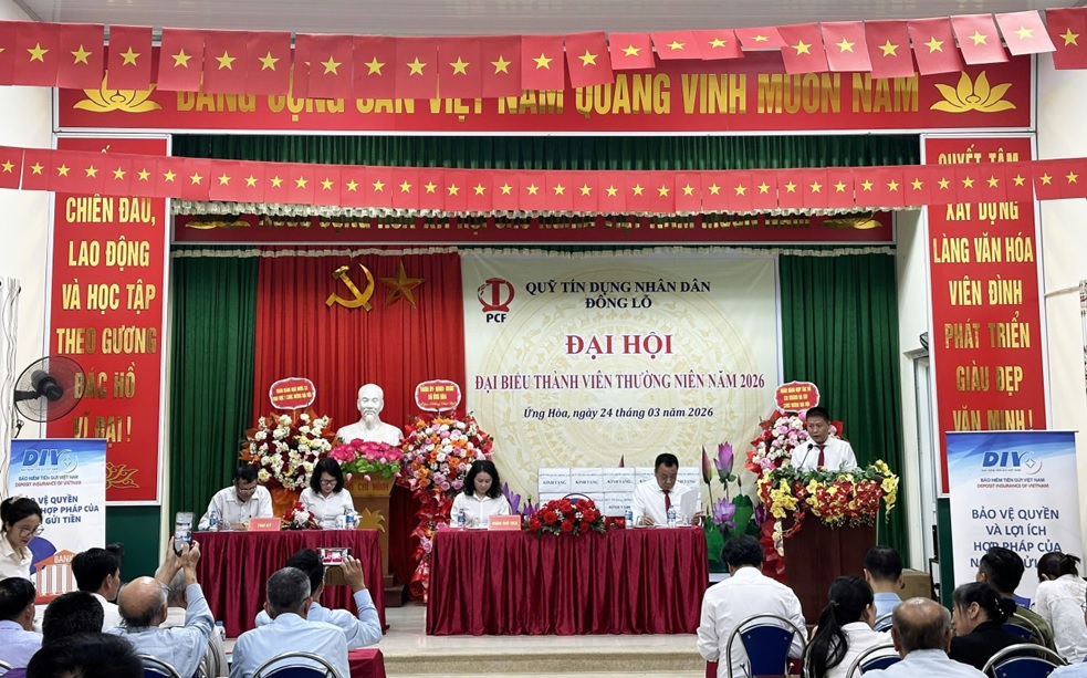 Chi nhánh BHTGVN tại TP. Hà Nội phối hợp tuyên truyền chính sách BHTG tại Đại hội QTDND Đông Lỗ và Phong Vân