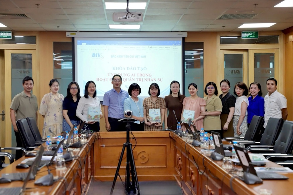 Bảo hiểm tiền gửi Việt Nam tổ chức khóa đào tạo “Ứng dụng AI trong hoạt động quản trị nhân sự”